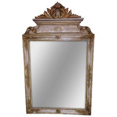 Italian Carved and Painted Mirror, Early 19th Century