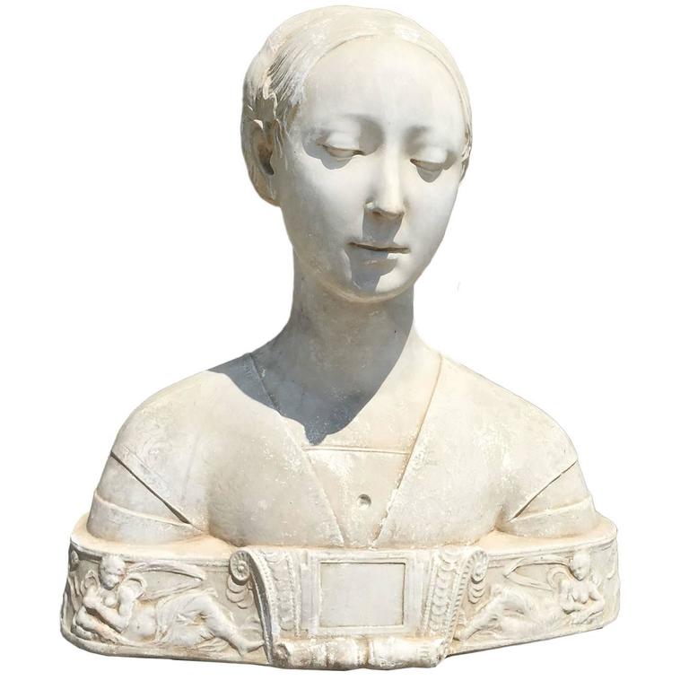 Circa 1850 Plaster Bust For Sale at 1stdibs