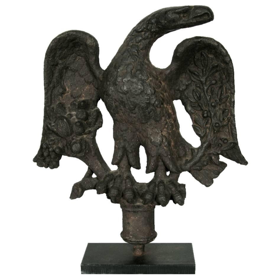 American Federal Period Cast Iron Eagle For Sale