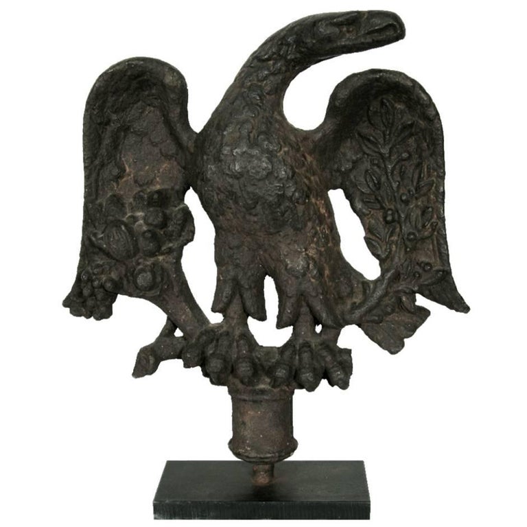 American Federal Period Cast Iron Eagle For Sale at 1stDibs