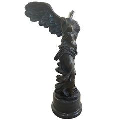 Grand Tour Replica of Goddess of Victory Nike of Samothrace Bronze Sculpture