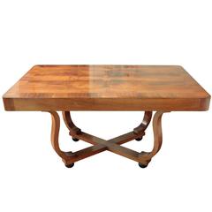French Art Deco Period Rectangular Dining Table 1