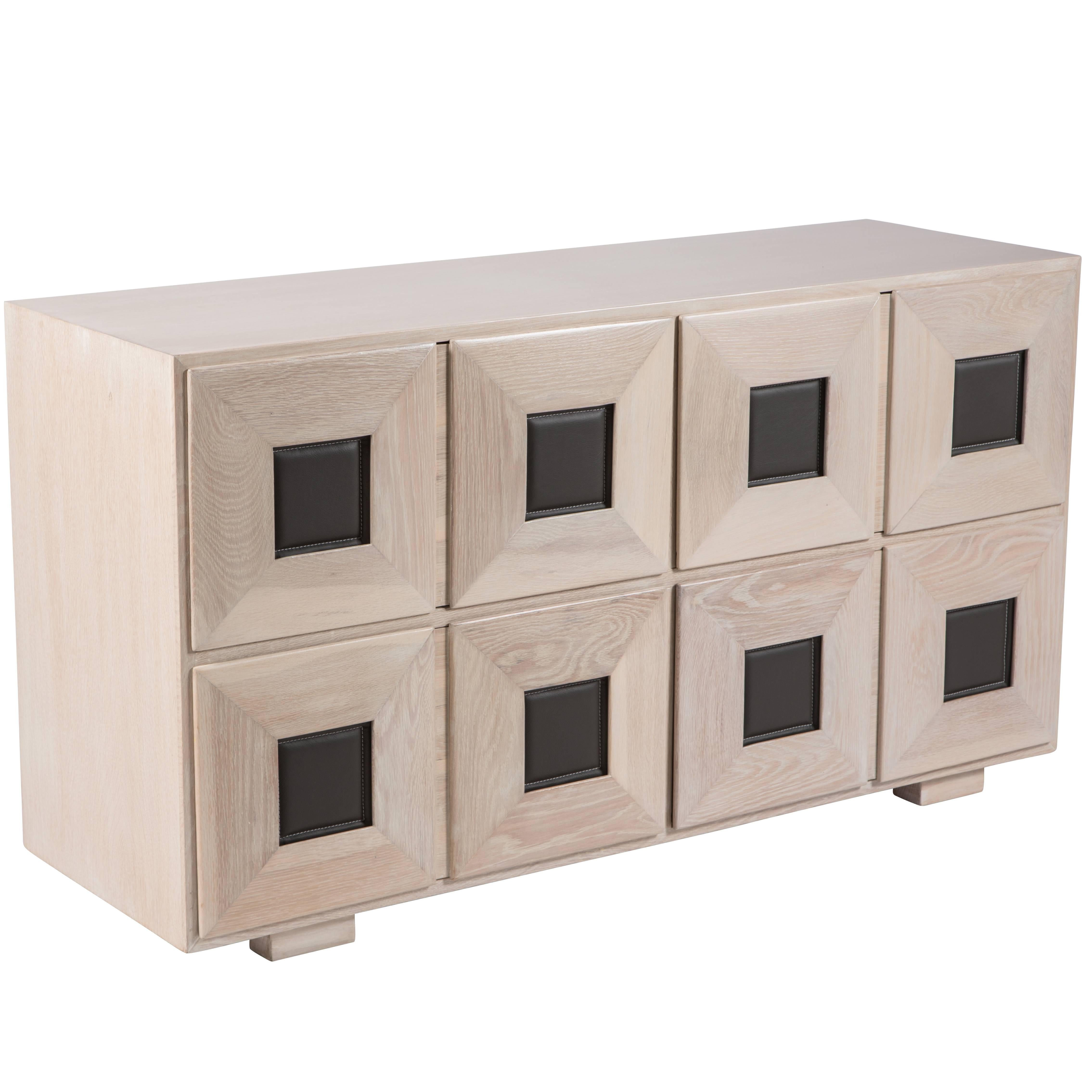 Chic Cerused Oak Chest of Drawers by Karpen of California