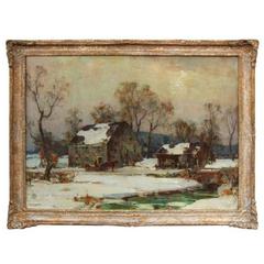 Walter Granville Smith "Winter, " 1933, Oil on Canvas, Signed