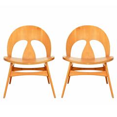 Pair of Shell Chairs by Børge Mogensen