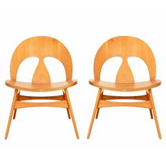 Pair of Shell Chairs by Børge Mogensen