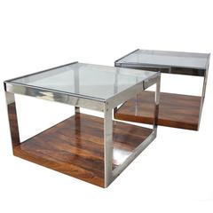 Pair of Low Side tables by Merrow Associates, circa 1960