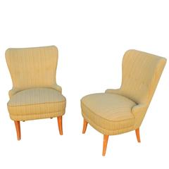 Pair of Swedish 1940s Slipper Chairs