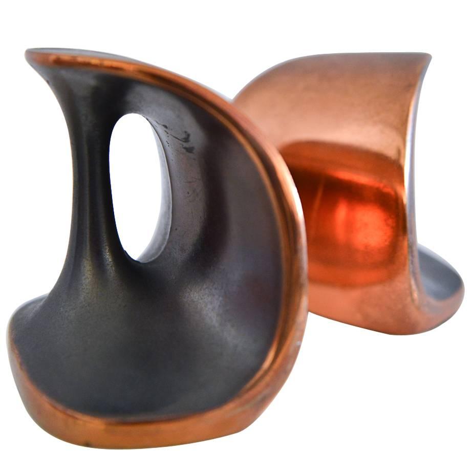 Ben Seibel Copper Plated Bookends