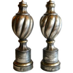 Pair of Metal Midcentury Table Lamps