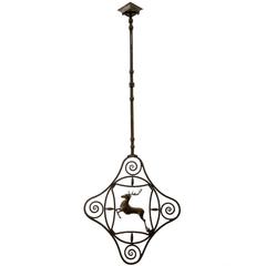 Antique Sculpture, Wrought Iron Deer, Austria, 1860-1880 8
