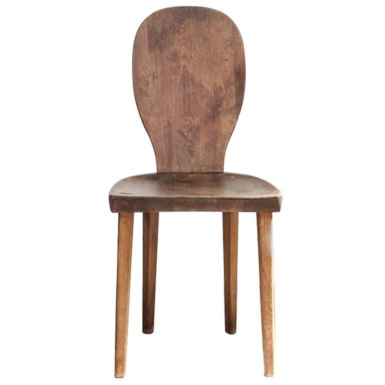 Carl Malmsten, Swedish, Pine "Skedblad" Chair