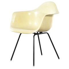 Eames Lemon Yellow DAX Dining Chair for Herman Miller