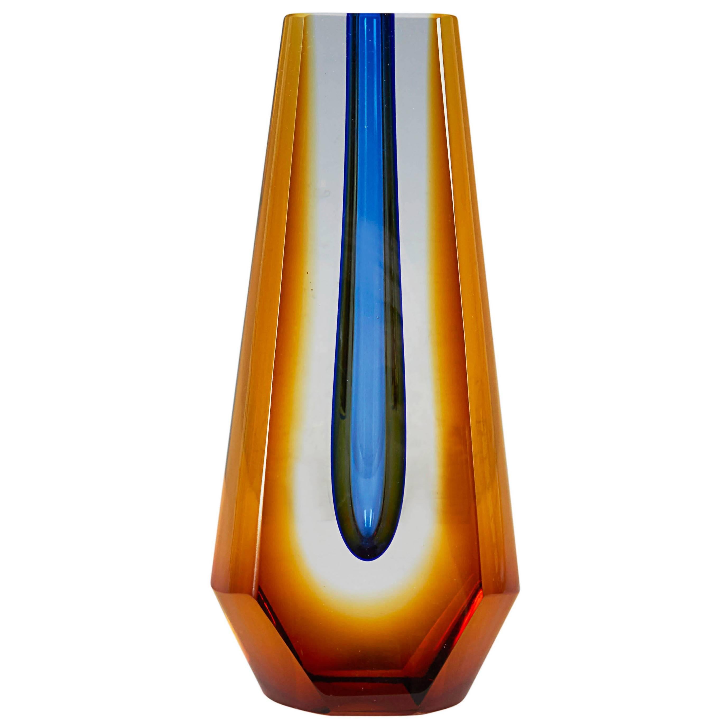 Pavel Hlava Sculptural Glass Vase For Sale at 1stDibs pavel hlava