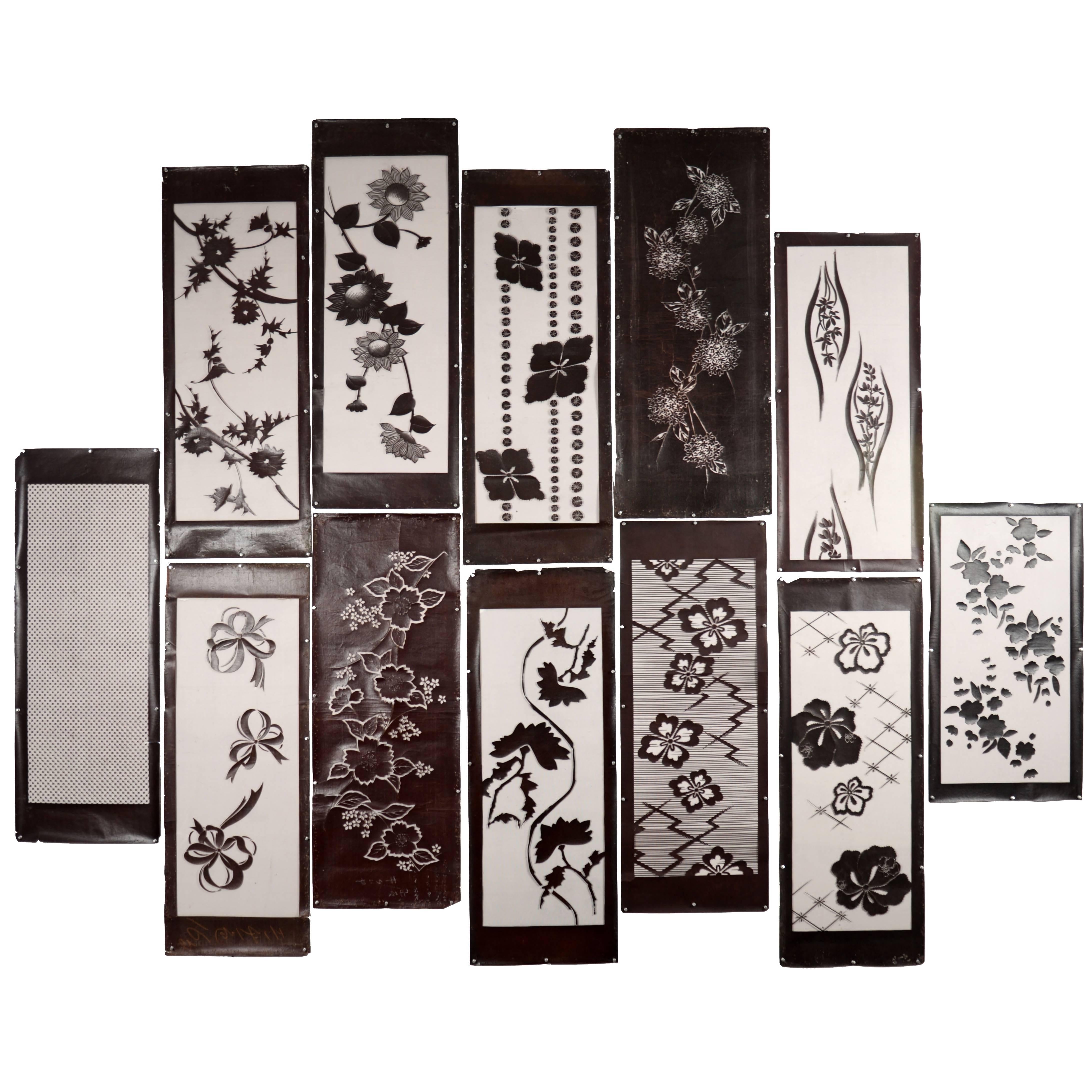 Collection of Vintage Kimono Stencils