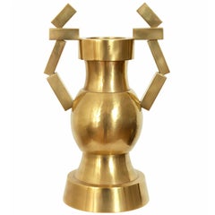 Polished Brass Vase by Per Sax Møller
