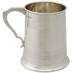 Sterling Silver Half Pint Mug, Antique Edward VIII