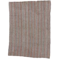 Vintage Turkish Kilim with Minimalist Aesthetic and Modern Design 4