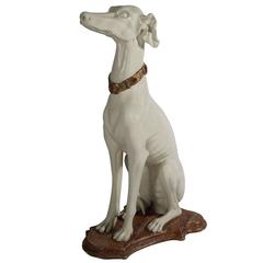 Italian Hand-Carved Wooden Dog, 1950s