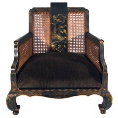 19th Century Hand-Painted Chinese Armchair