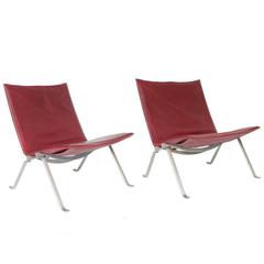 1956, Poul Kjaerholm for E. Kold Christensen, PK22 Lounge Chairs 1