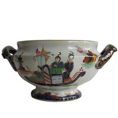 William 1Vth John Ridgway Bowl Ironstone Hand-Painted Chinoiserie, circa 1835