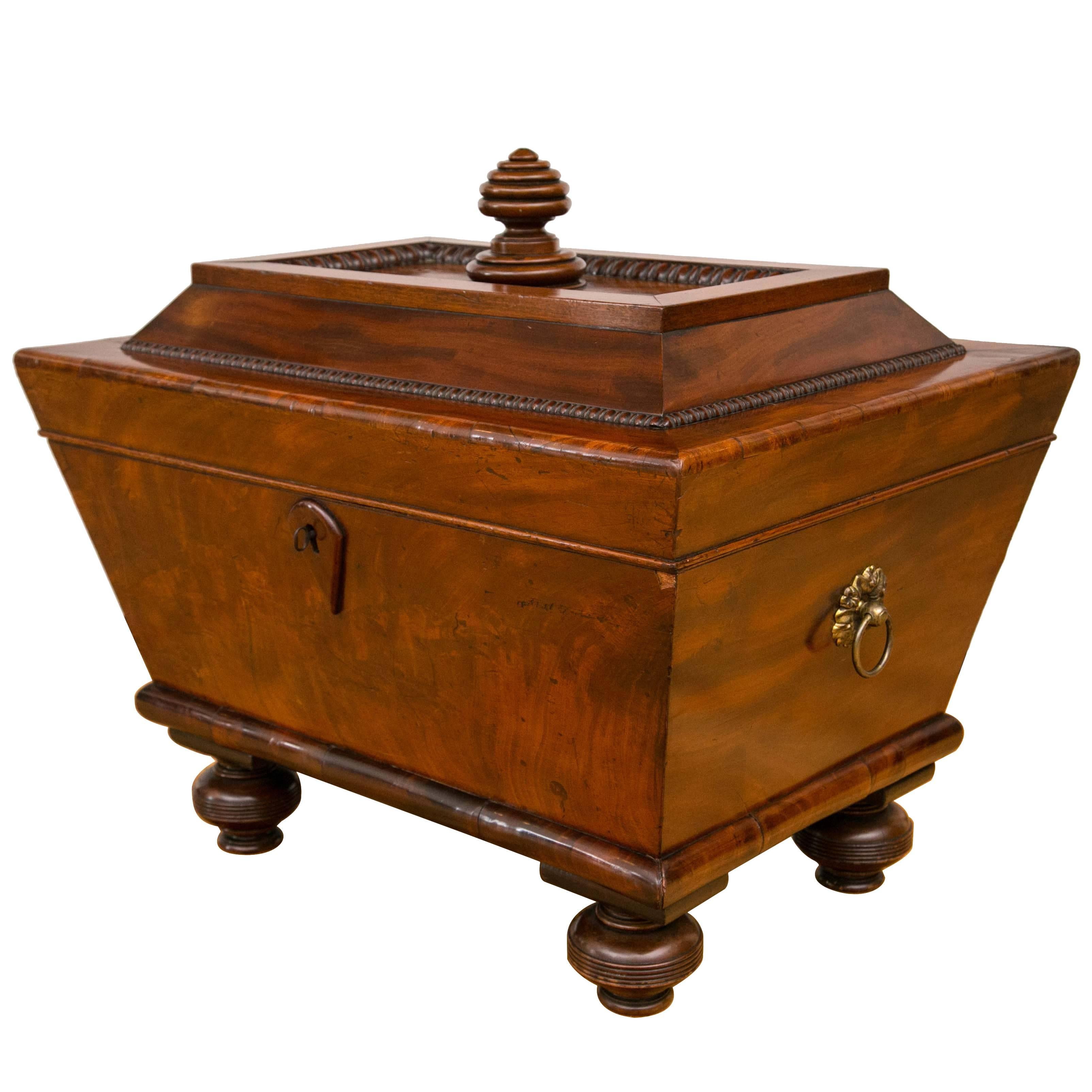 Large and Impressive English Regency Mahogany Wine Cellarette