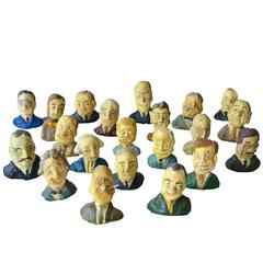 21 Plaster Busts of the Presidents