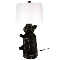 Terracotta Pig Table Lamp