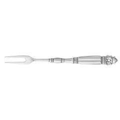 Acorn by Georg Jensen, Sterling Silver Two-Tine Meat Fork