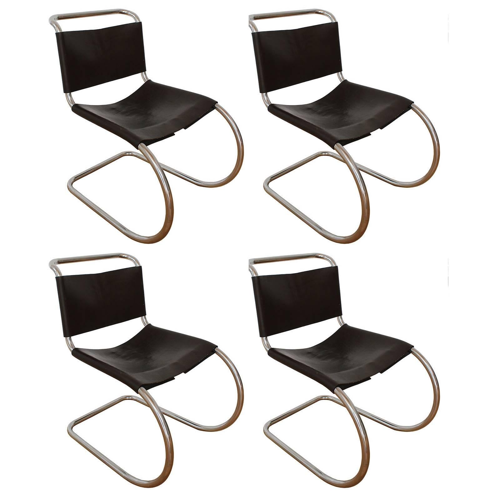 Set of Four MR Chairs For Sale