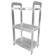 Vintage Three-Tier Lucite Vanity Shelving Unit 4