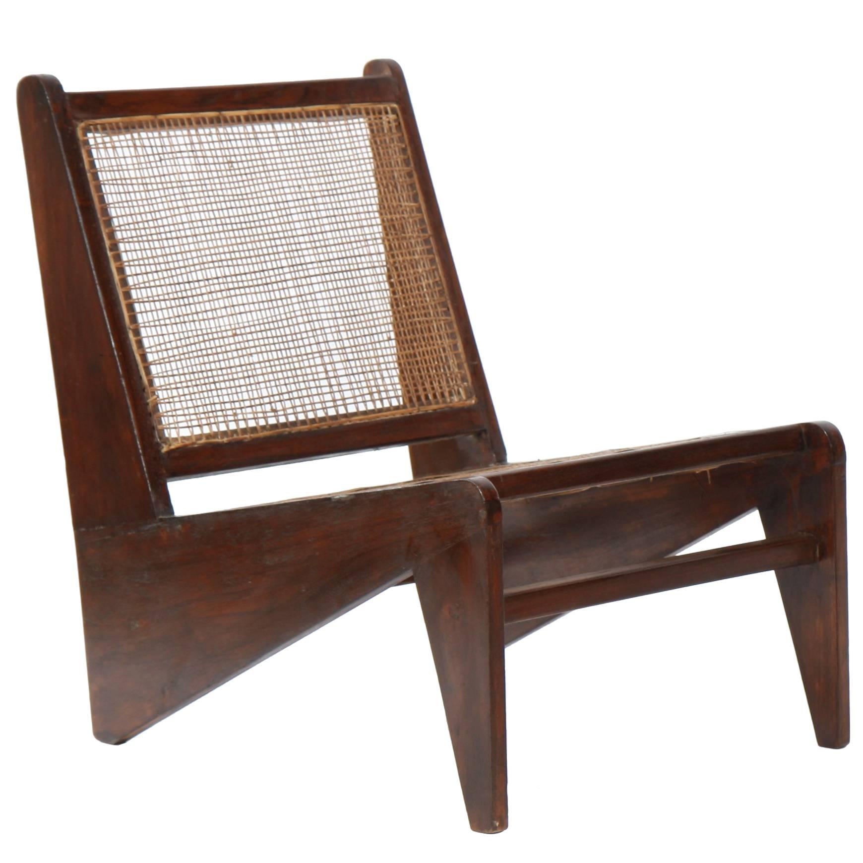 Rare and Exceptional Low Seat Called "Kangaroo" Pierre Jeanneret