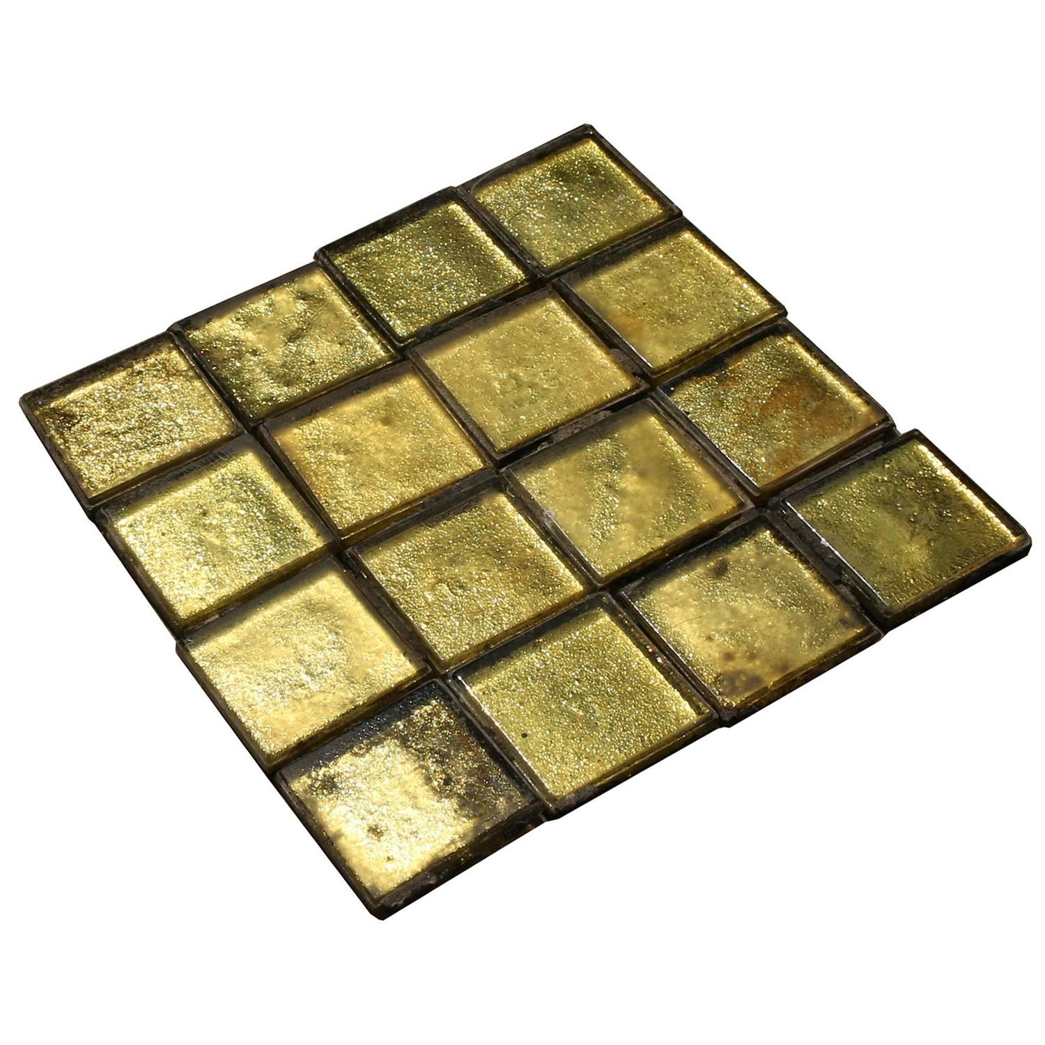 1920s Art Deco Gold Coloured Floor / Wall Tiles For Sale