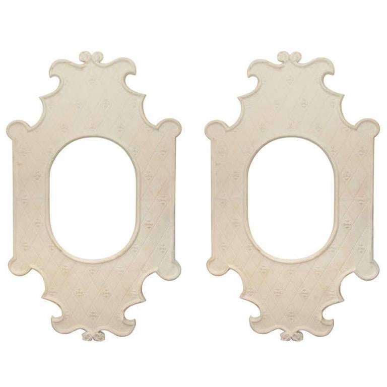 Two Enormous French Plaster Frames