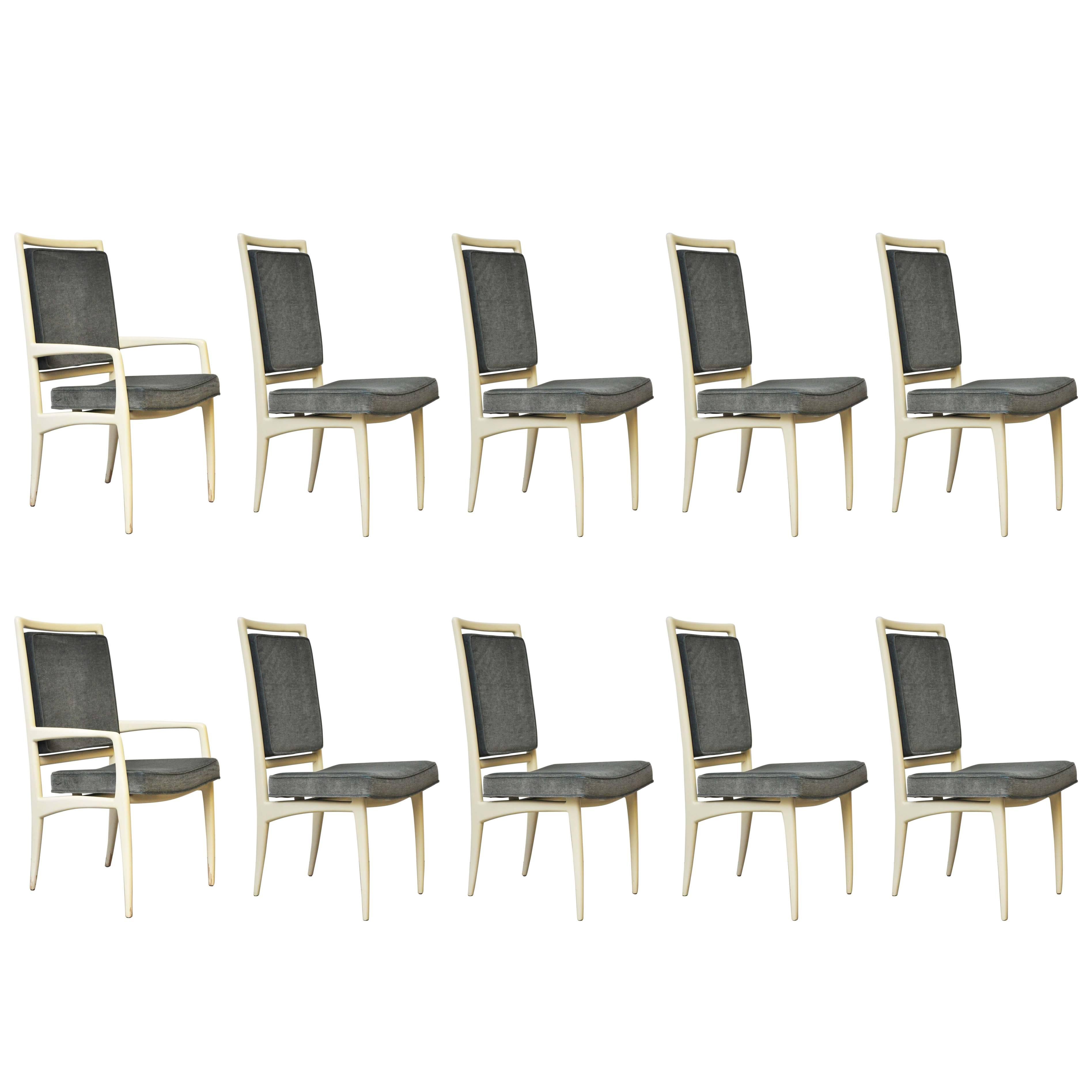 Vladimir Kagan Dining Chairs, Set of Ten