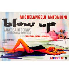 Original Vintage Movie Poster for the Film Blow Up Starring Vanessa Redgrave