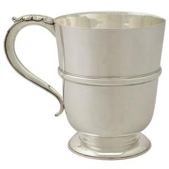 Sterling Silver Pint Mug, Antique George VI