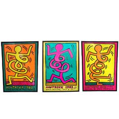 Set of Three 1983 Keith Haring Jazz Posters