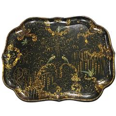 English Regency Papier Mâché Tray on Stand 6