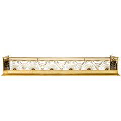 Thomas Jeckyll Brass Fireplace Fender