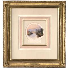 19th Century Watercolor of Mount Moran by George Beard 6