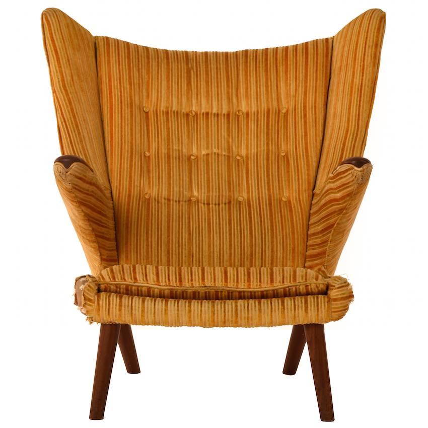 Danish Modern Wegner Bamsestol Lounge Chair