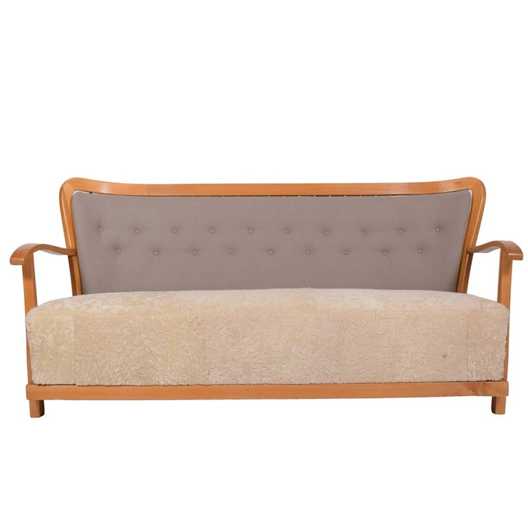 Early Fritz Hansen Sofa 1940's at 1stDibs