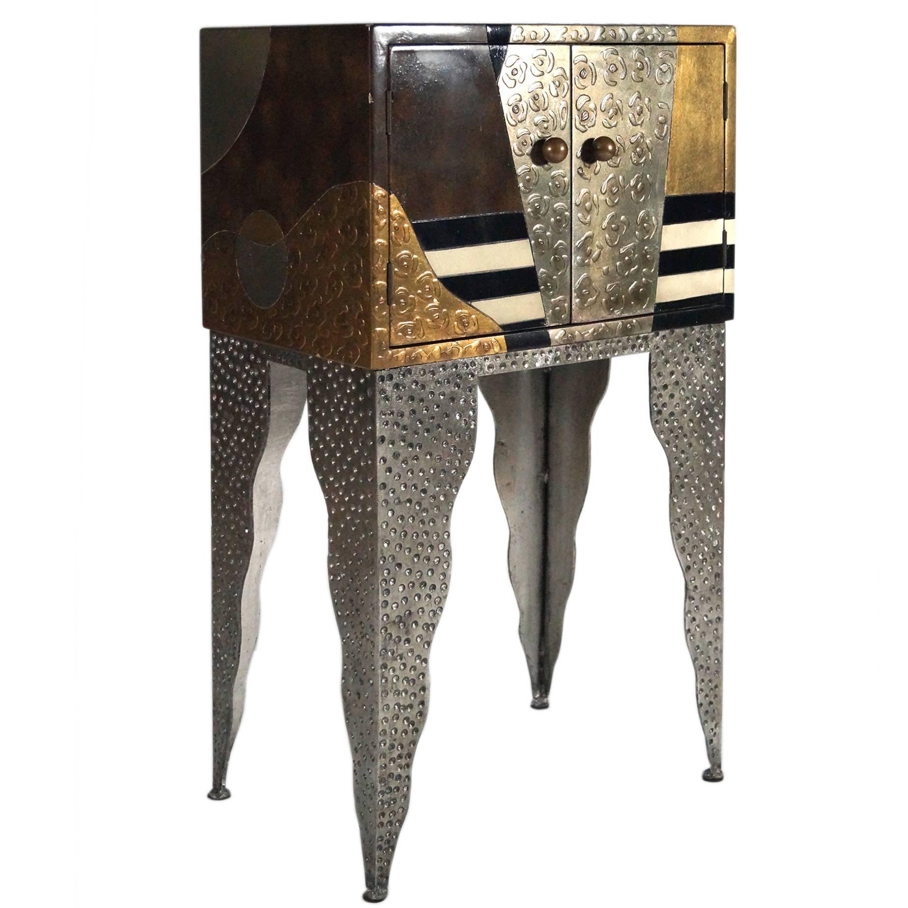 Small Sottsass Memphis Style Cabinet, Usa, 1980s