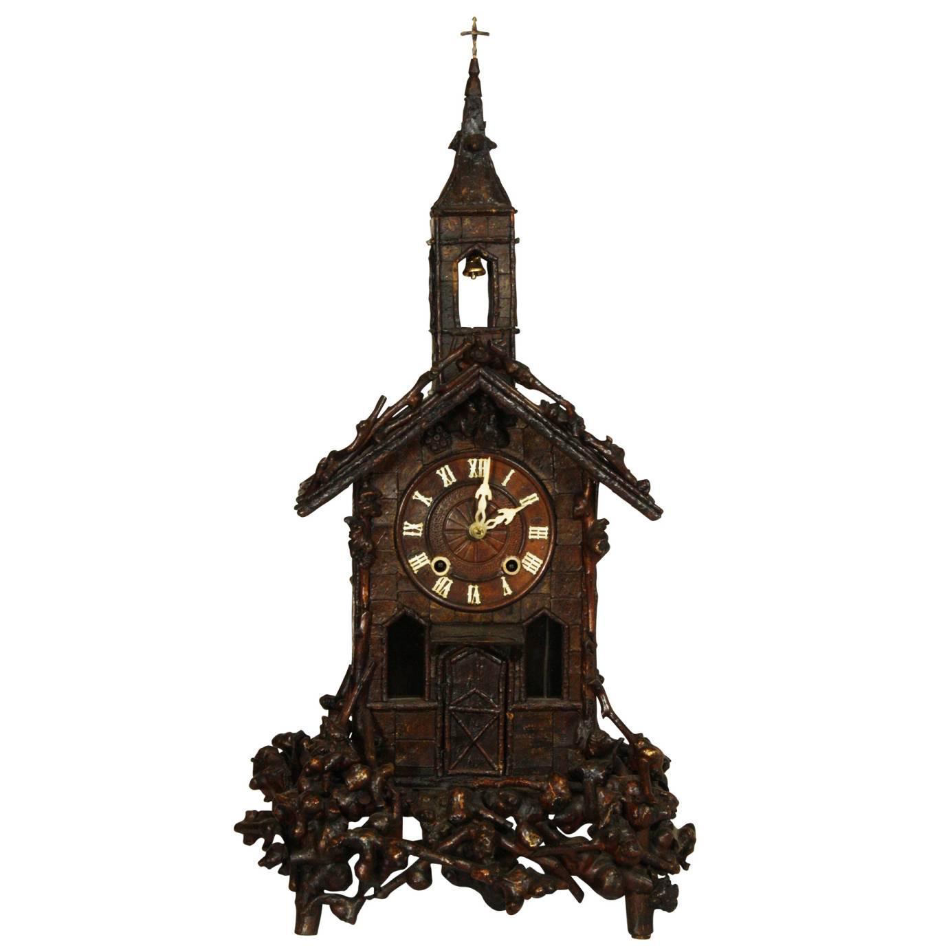 19th Century German Mantle Clock For Sale at 1stdibs
