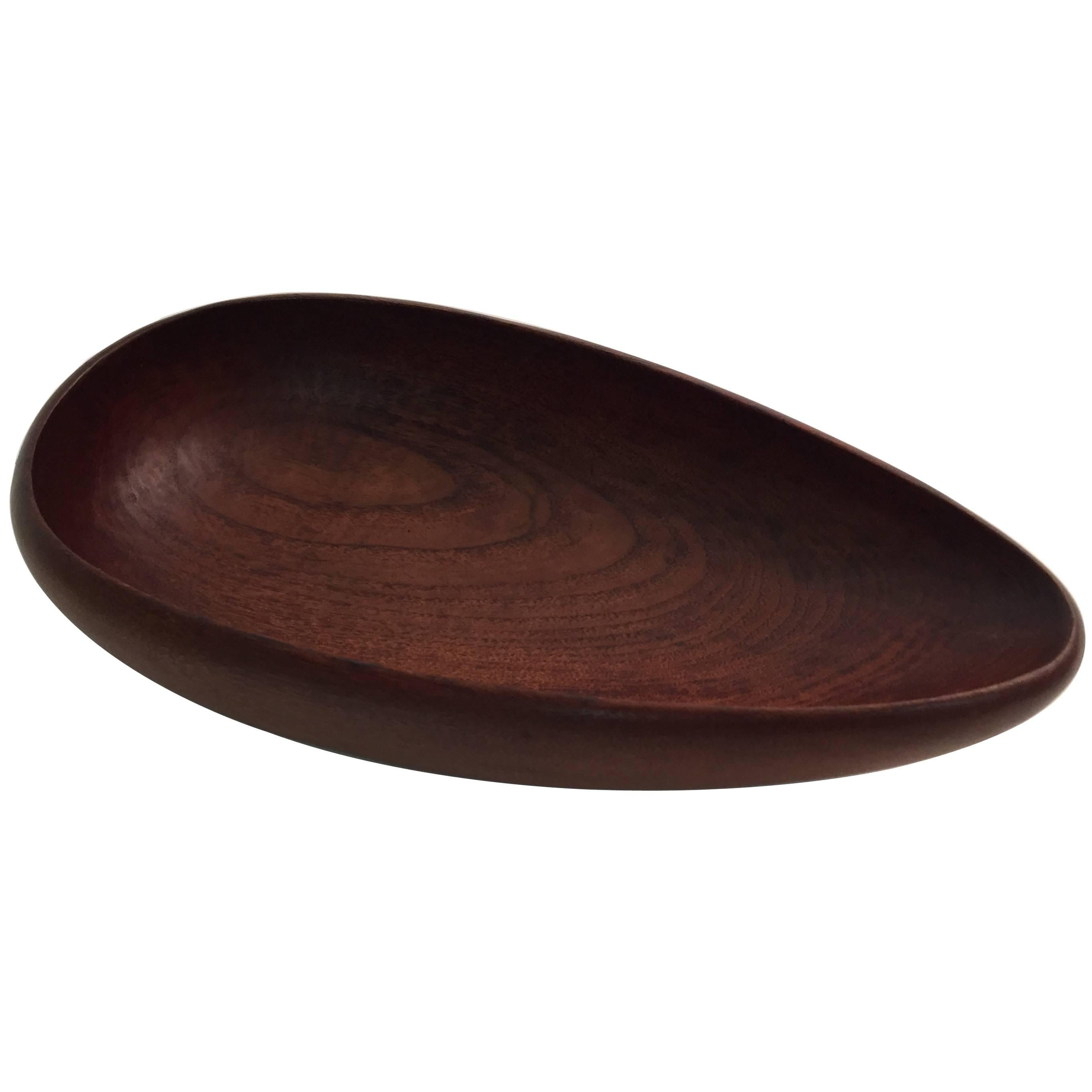 Danish Laur. Jensen Teak Wooden Wares Teardrop Bowl