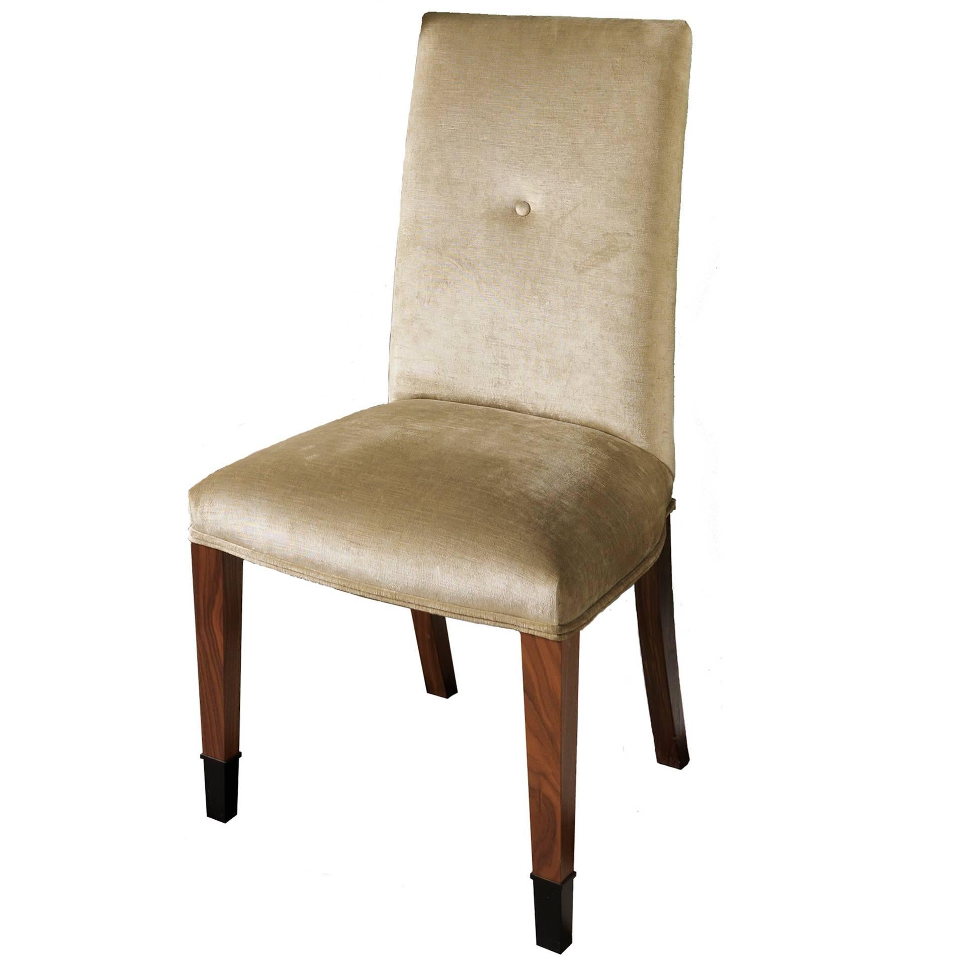 Thomas Sheraton Classic Single Button Dining Chair For Sale