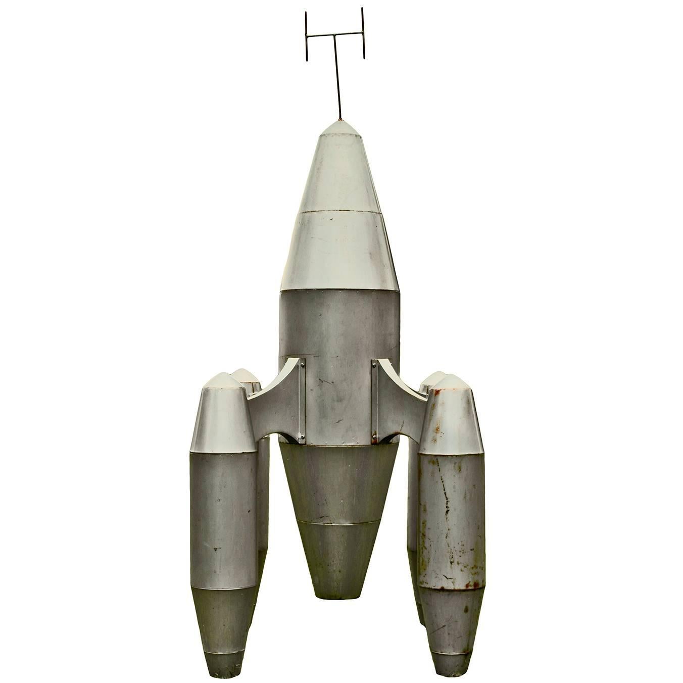 Vintage Large-Scale Model Rocket Dan Dare Era