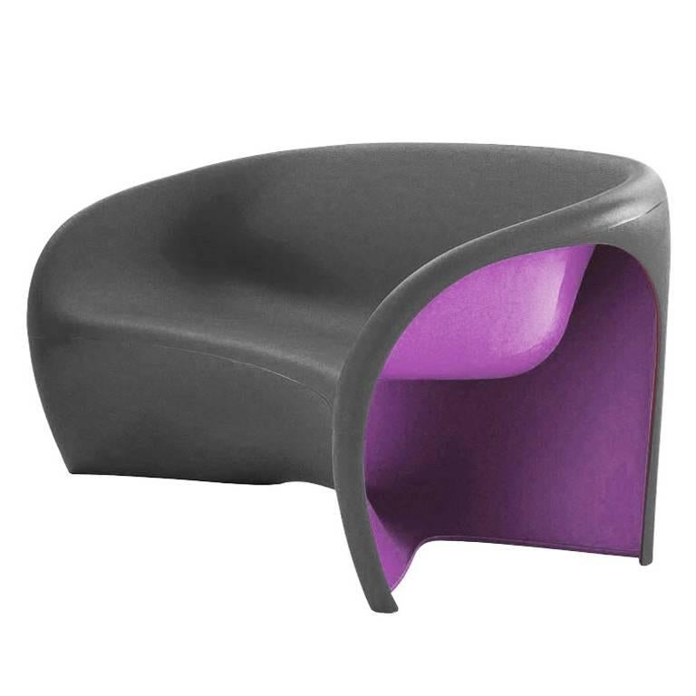 Brand New Gray and Violet Driade MT2 Sofa by Ron Arad, Italy For Sale